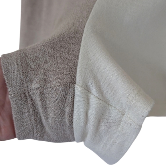 Z Supply Opposites Attract Shorts Lounge Bone Taupe Elastic Waist Women Large - Picture 5 of 13